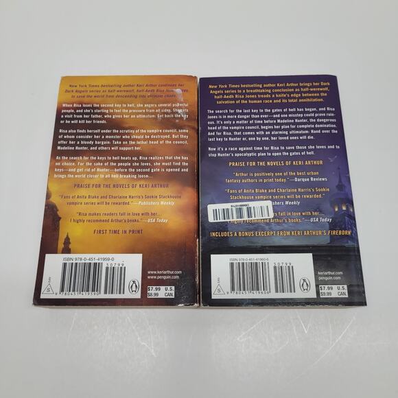 Dark Angels Complete Set Keri Arthur and Beneath A Darkening Moon 8 Book Lot - Picture 5 of 13